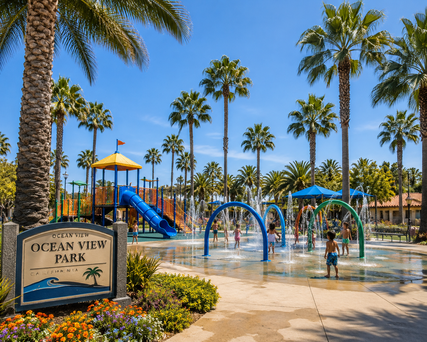 Splash pads in California