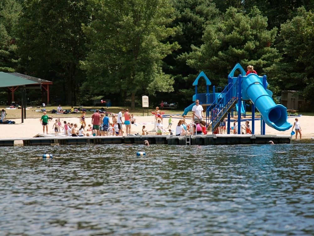 Morses Pond splash pad in Wellesley