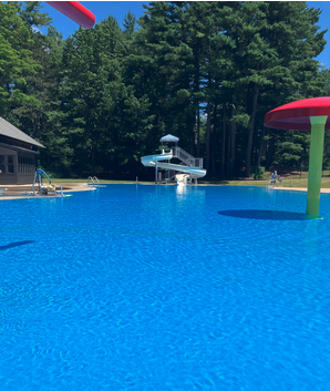 Livingston Pool splash pad in Manchester, New Hampshire